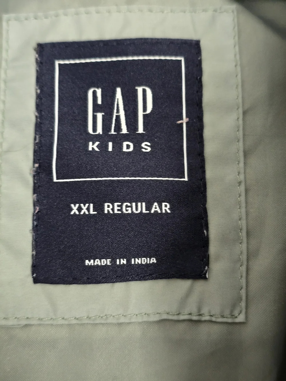 GAP Kids Sage Green Hooded Field Jacket with Faux-Fur Trim